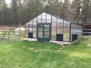 Traditional 18x22 Twinwall Polycarbonate Greenhouse