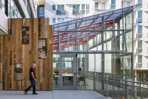 Reverse Lean-To Glass Greenhouse